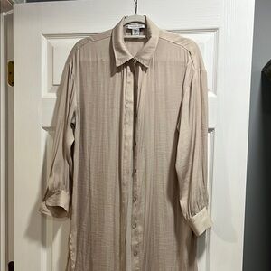 Rachel Zoe Cream Button-Up Blouse